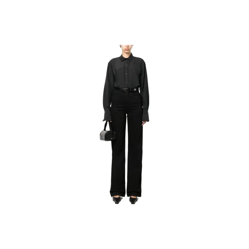 TOTEME Pleated Silk Shirt-1