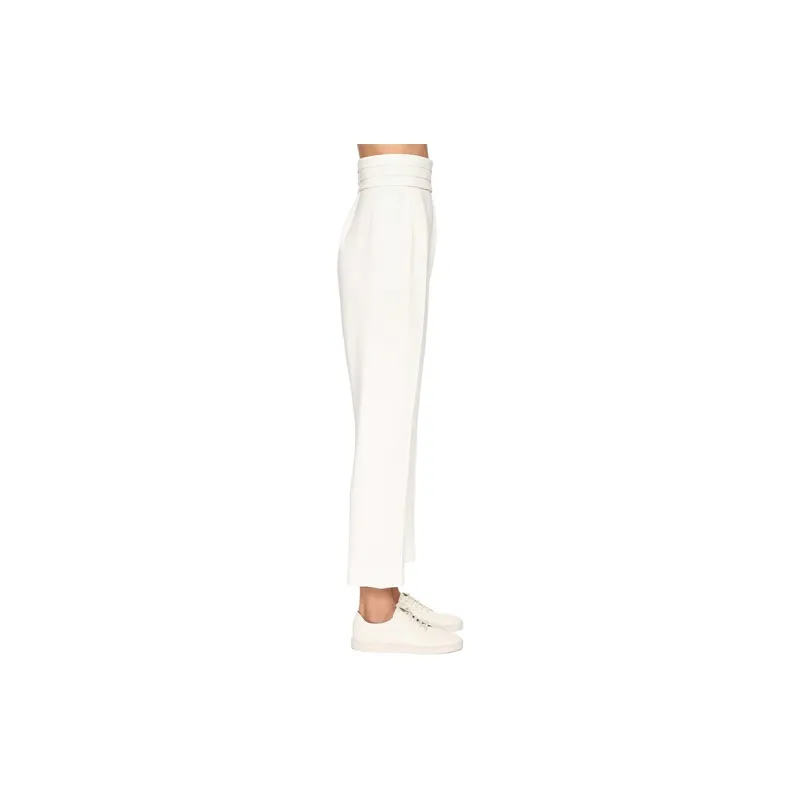 MaxMara Waist Detailed Tapered Trousers-4