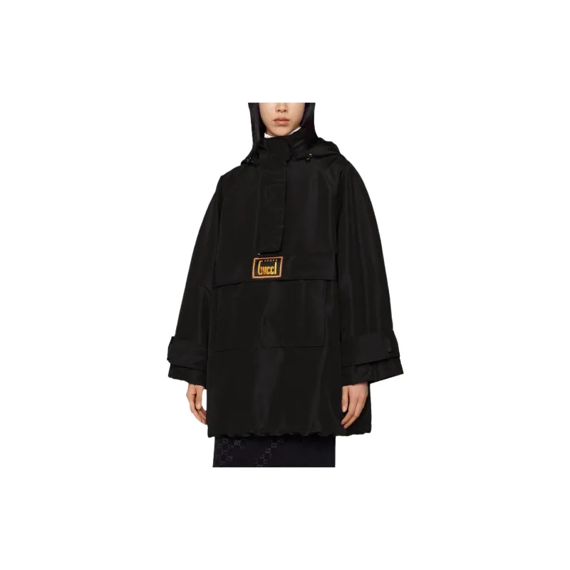 GUCCI Silk Anorak Black-2