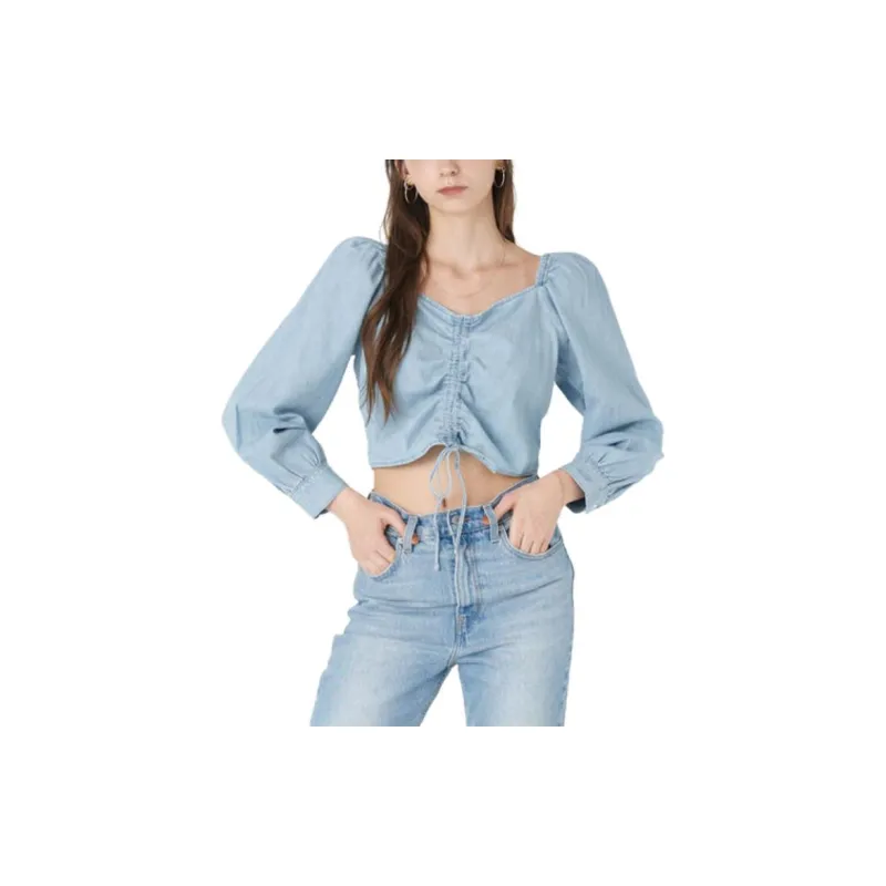 Levis Shirts Women's Indigo-3