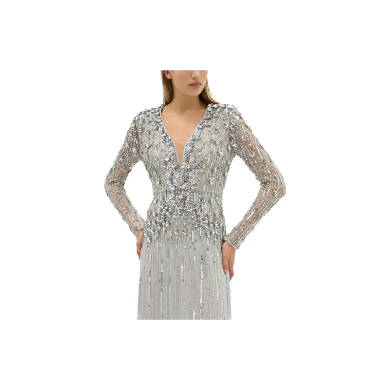 RACHEL GILBERT Rosa Crystal embellished Gown-4