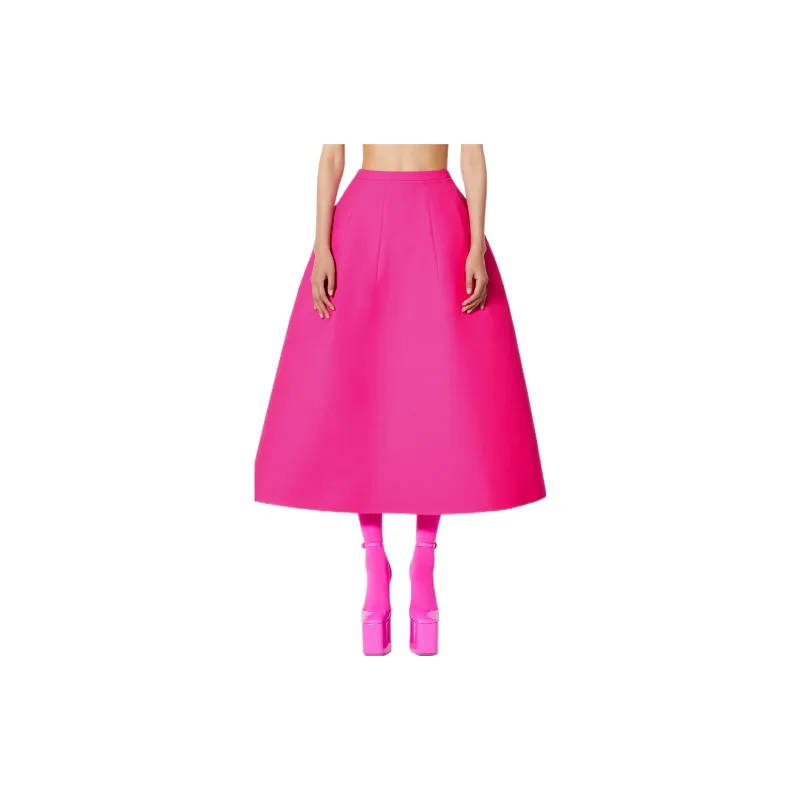 Valentino Pink Pp Collection Casual Long Skirts Women's Pink-2
