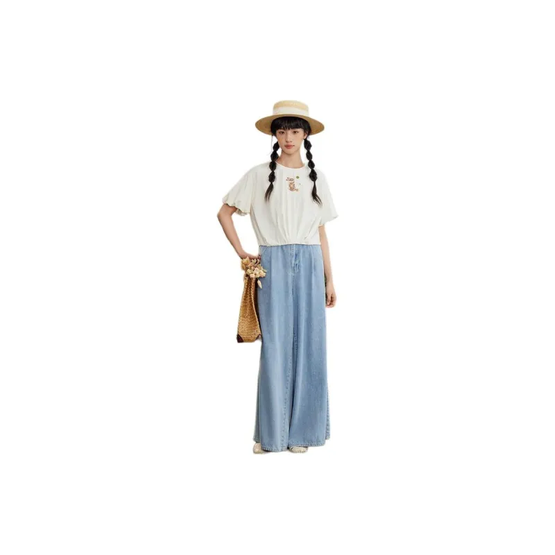 ZIHAN T-Shirt Women's Beige Gold-1