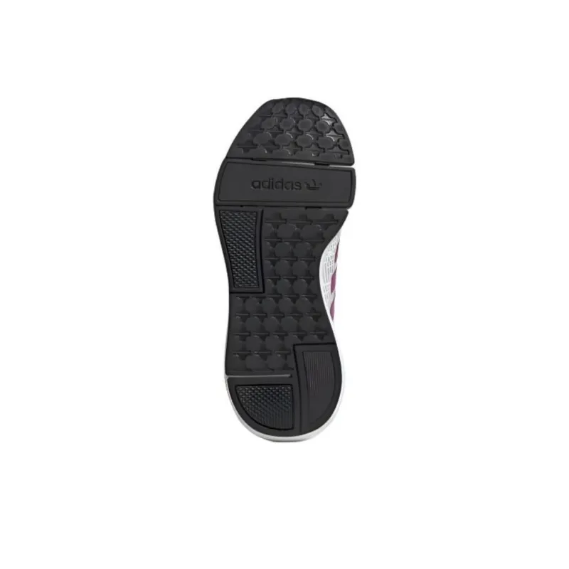 Adidas Originals Swift Run 22 Anti Slip Wear Resistant Mid Top Kids' Running Shoes Pink White Gray Kids'-5
