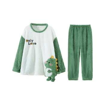 Qiao Ni Tong Pajama Set Men's Green