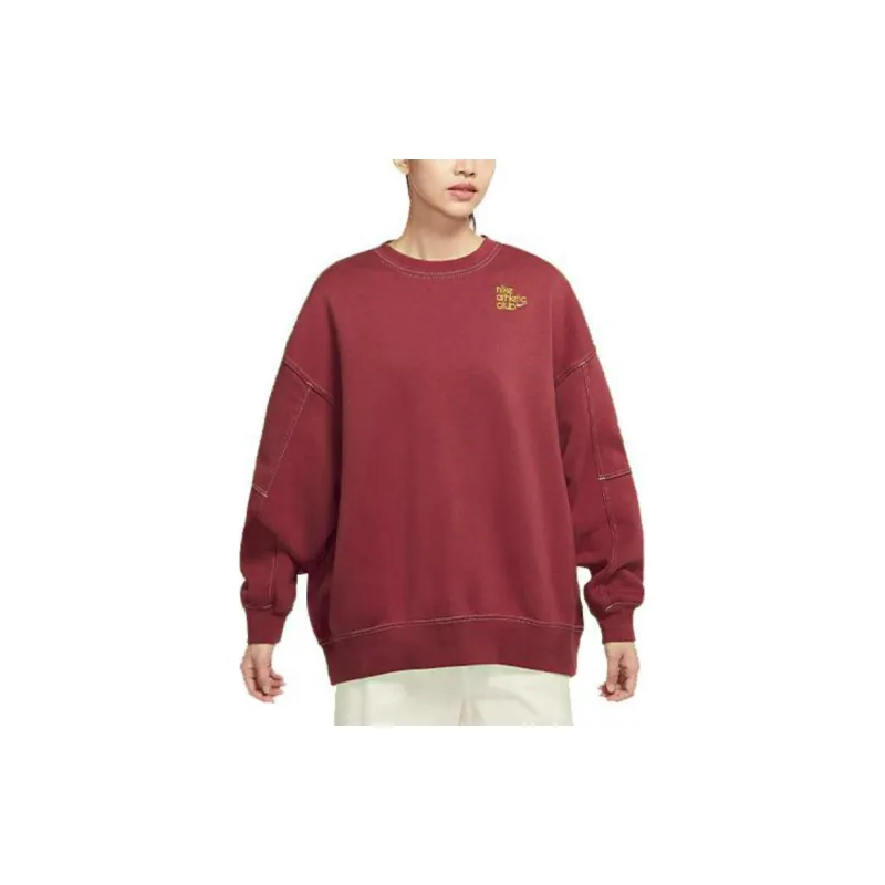 Nike Sweatshirts Women's Rush Brown Red-3