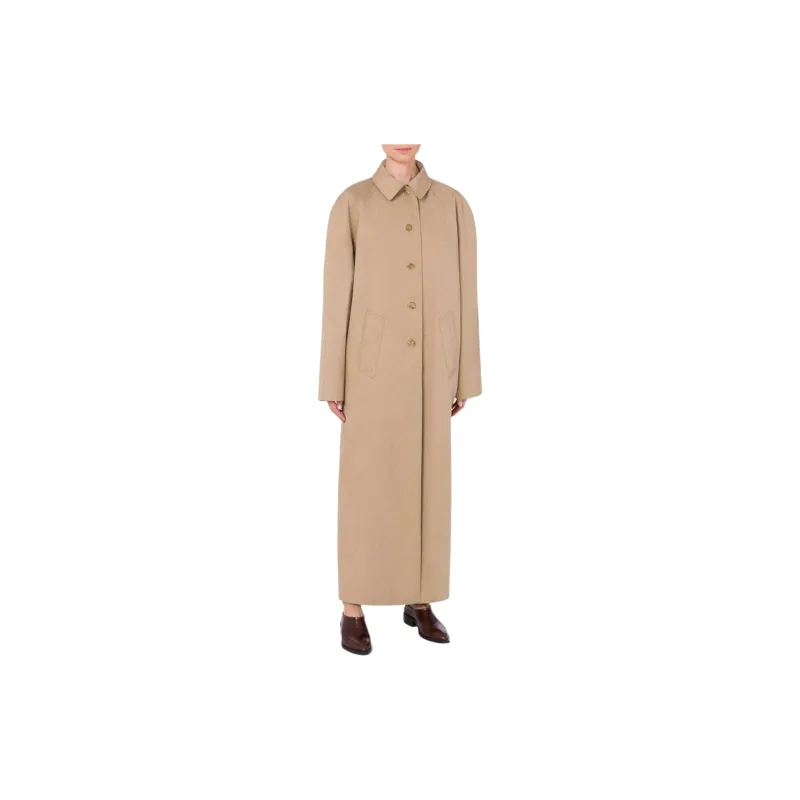 MOSCHINO Gabardine Satin Reversible Trench Coat-2