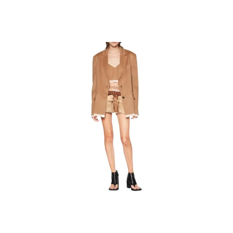MIU MIU Camisoles Women's Camel Brown-1