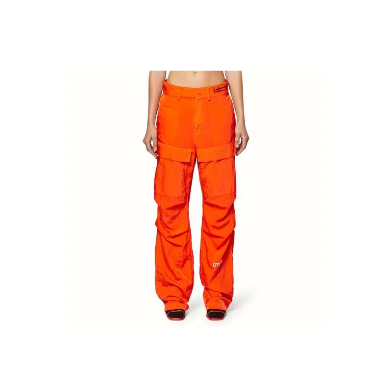 HERON PRESTON Knitted Sweatpants Women's Orange-1