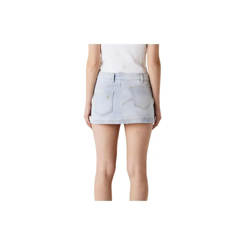 The Attico Abra Denim Mini Skirt-2
