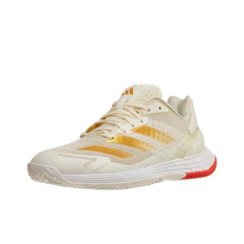 Adidas Defiant Speed 2 Off White Gold Metallic Bright Red Women's-3