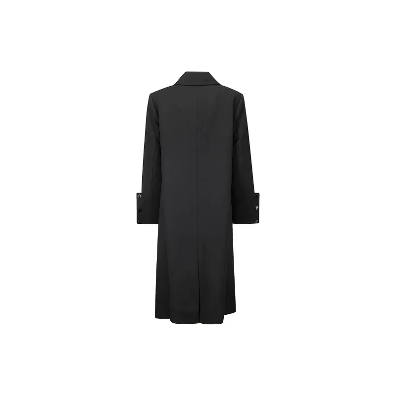 GANNI Bonded Crepe Coat-1