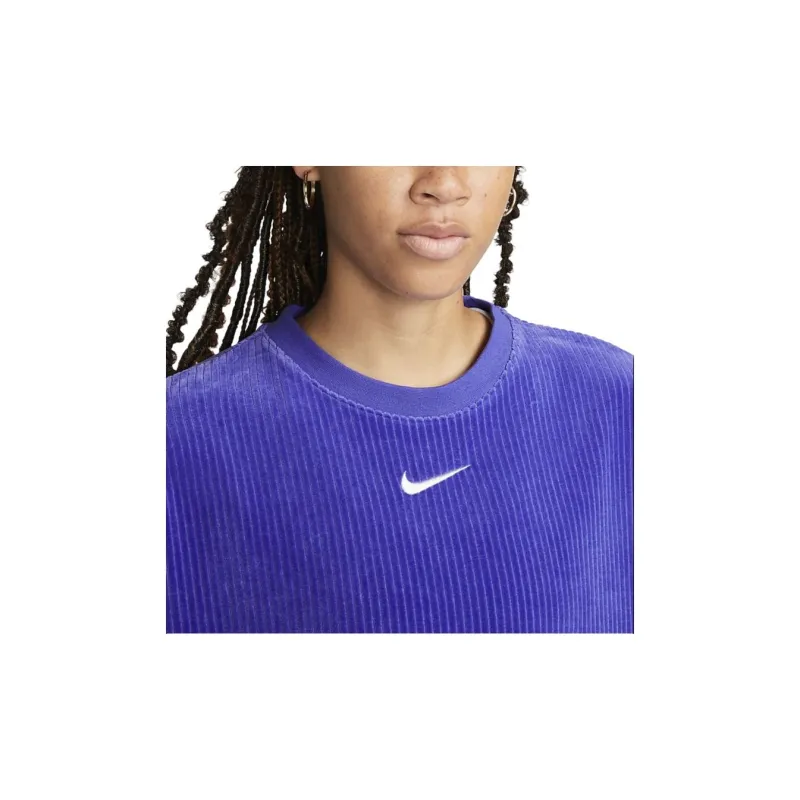 Nike Drop Shoulder Sleeve T Shirt Women's Blue-5