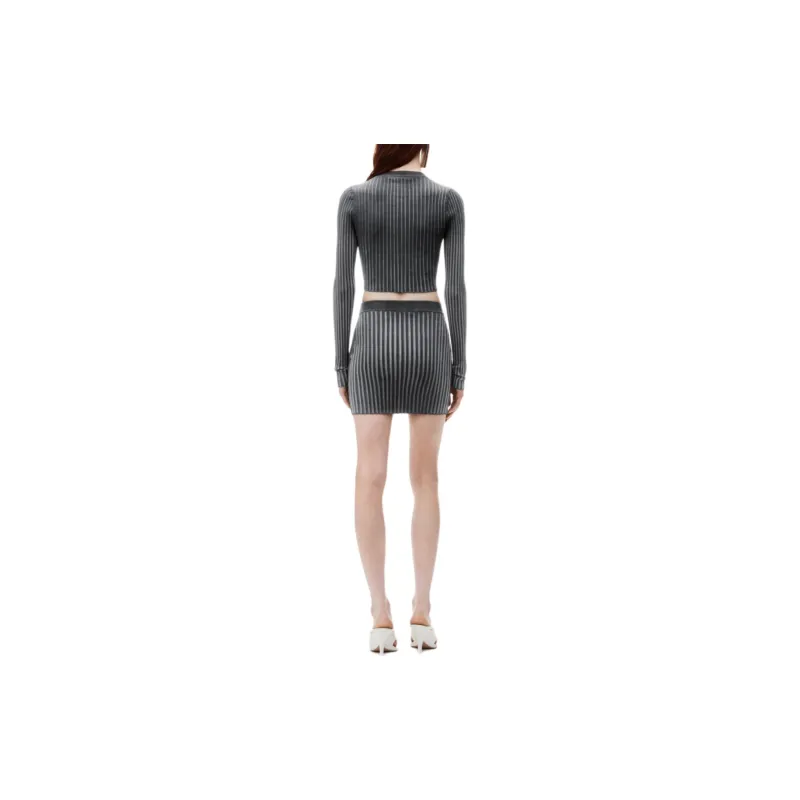Alexander Wang Ribbed knit Mini skirt-2