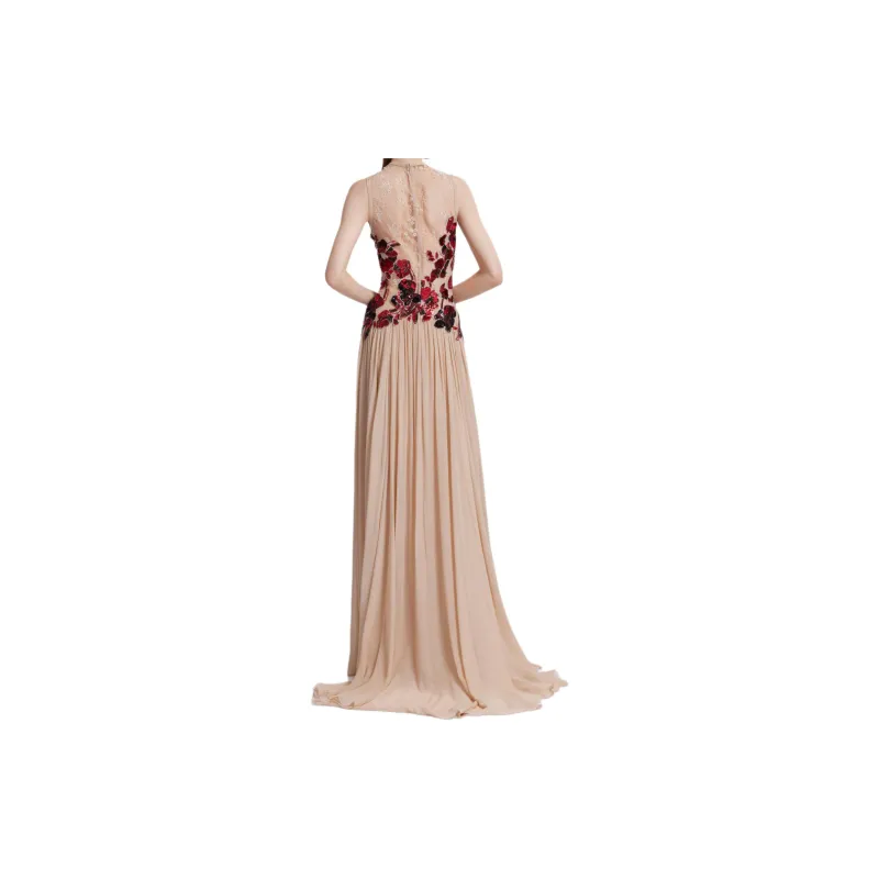 ELIE SAAB SS24 Slip Dresses Women's Lulu Magenta-2