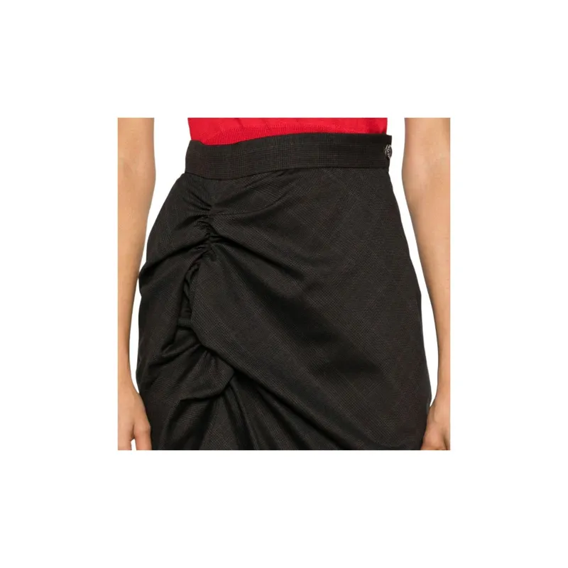 Vivienne Westwood Side Panther Gathered Skirt-4