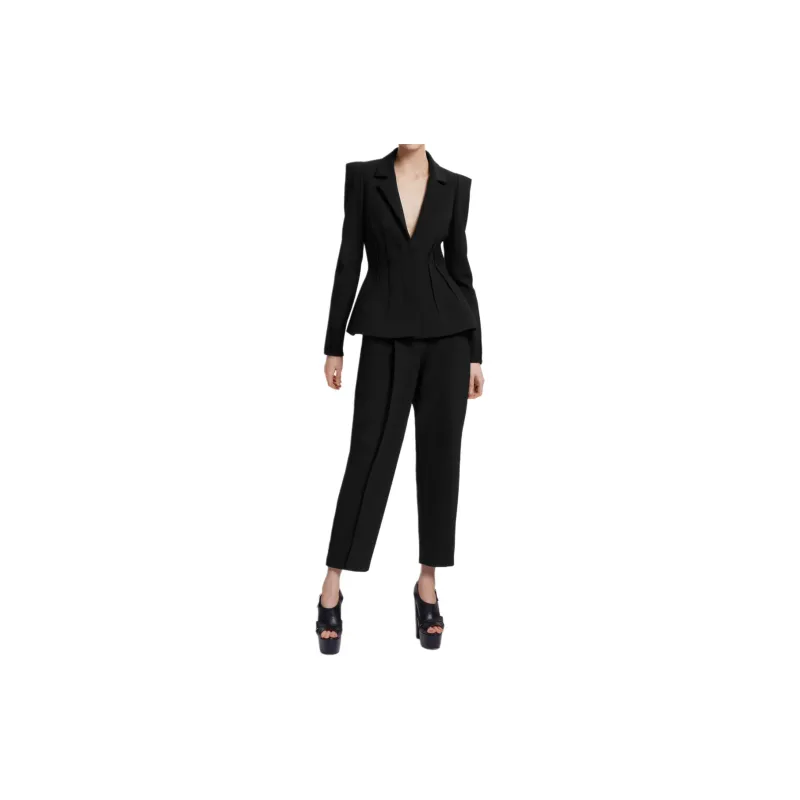 ELIE SAAB Pleated Tailored Trousers-1