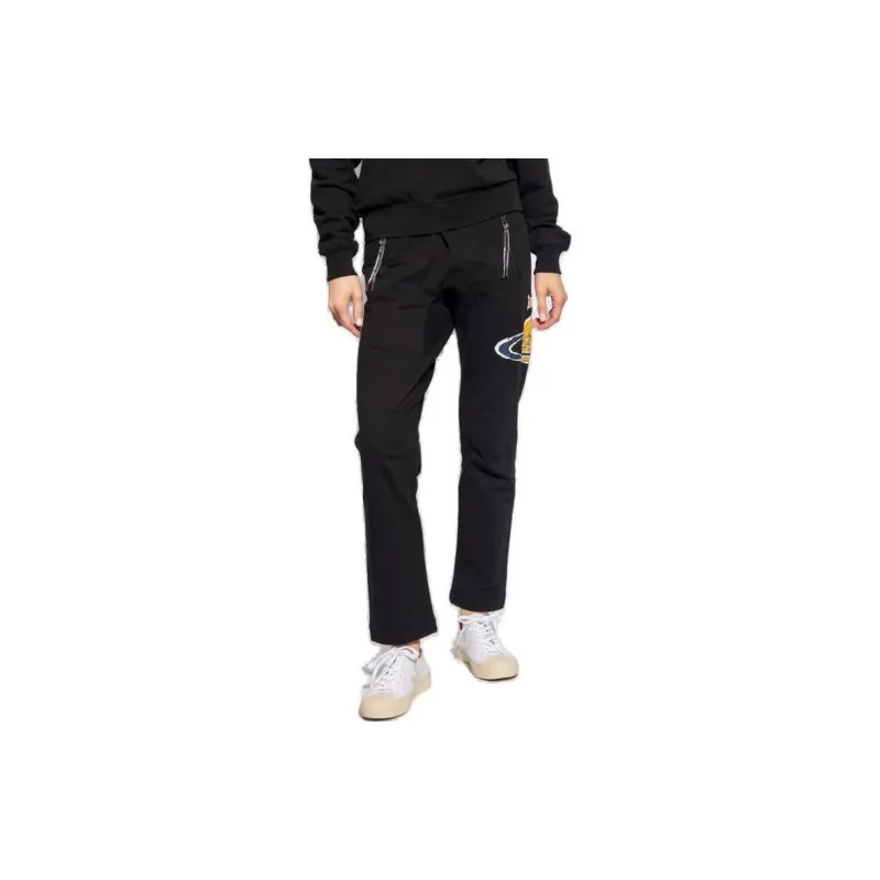 Vivienne Westwood Knitted Sports Pants Women's Black-2