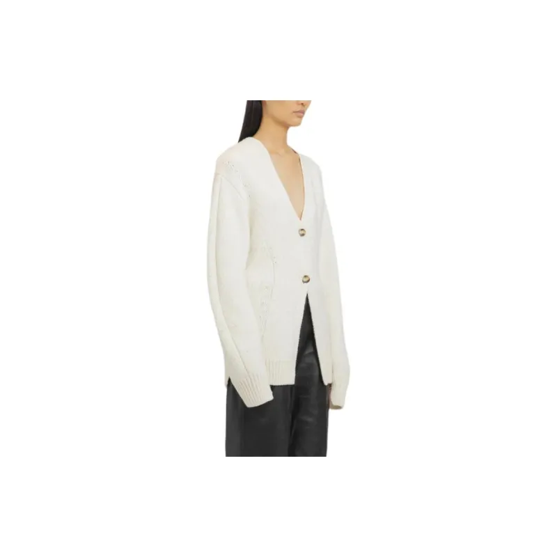 Helmut Lang V Neck Button Up Cardigan-4