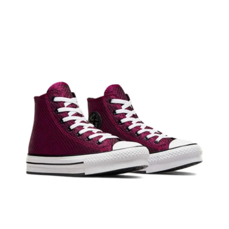 Converse Chuck Taylor All Star   Platform Lift High GS 'Sparkle - Prime Pink'-2