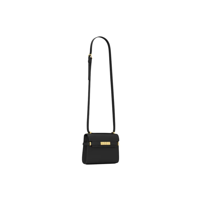 SAINT LAURENT SOLFERINO Cow Leather Shoulder Bag, Crossbody Bag Mini Women's Black-1