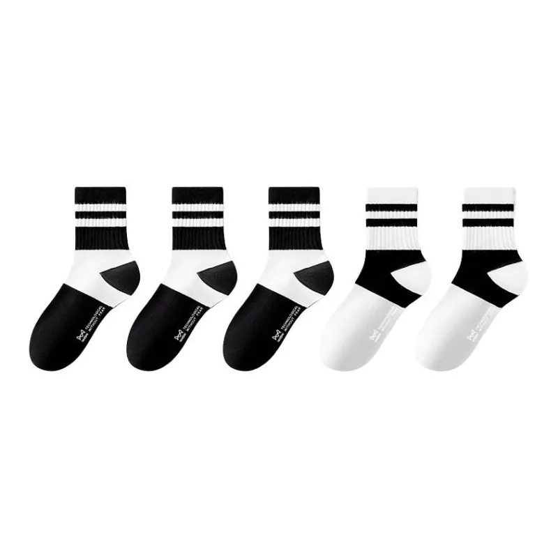 MIIOW Mid Calf Socks Unisex 5 Pack-14