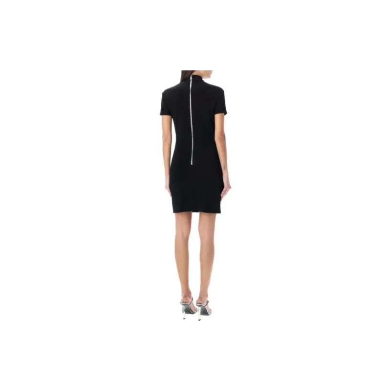 BALMAIN Fringe Detailed Stretched Mini Dress-4