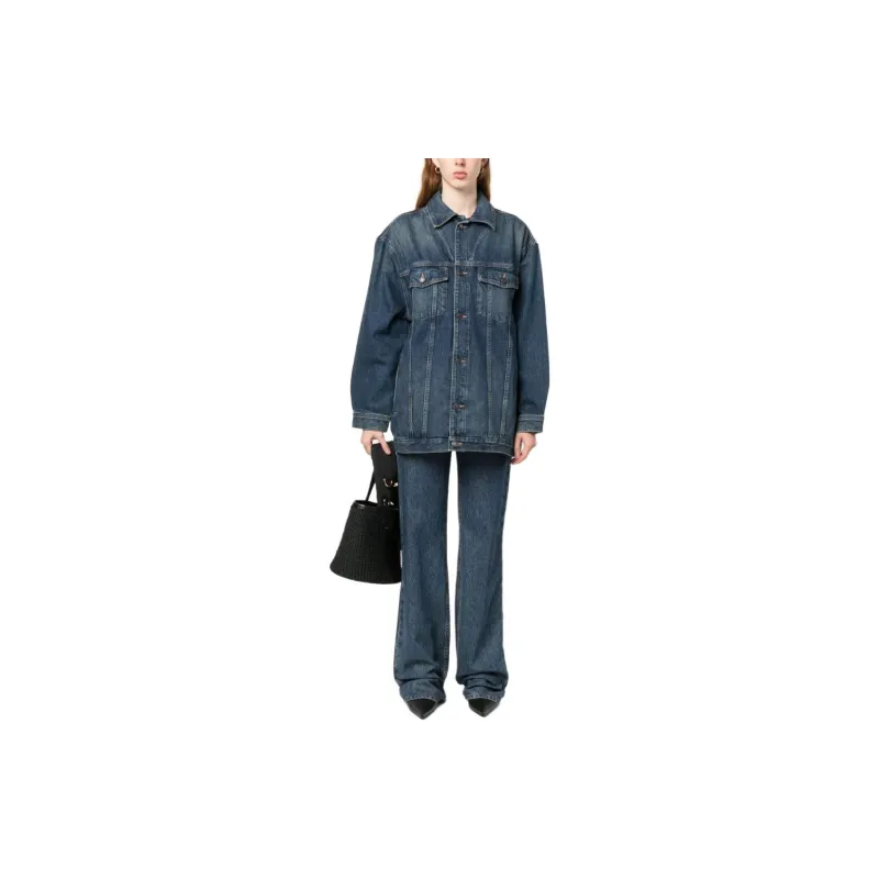 NILI LOTAN Button-up Denim Jacket-1