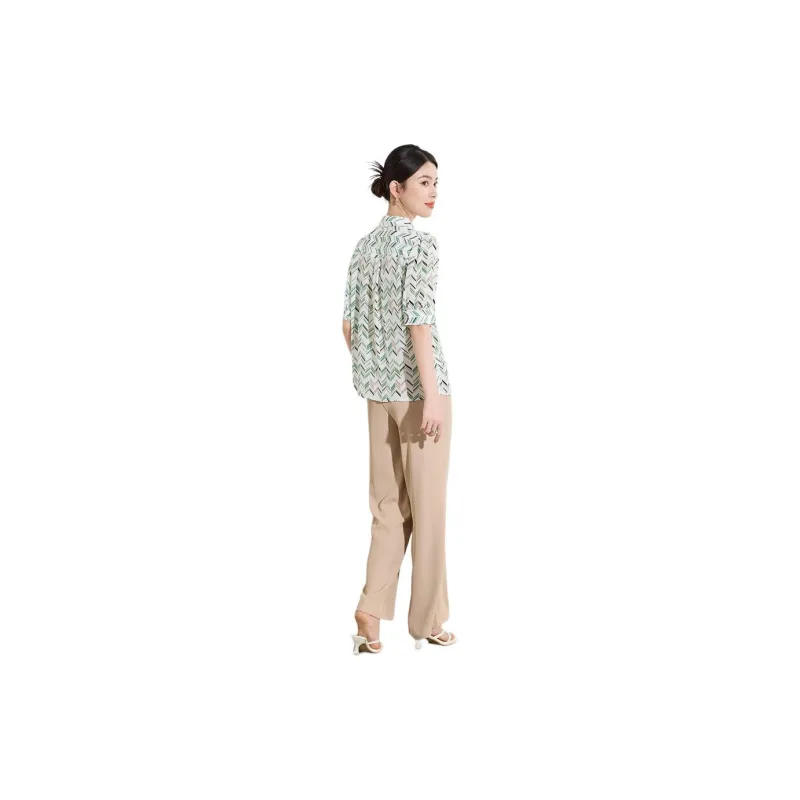 Yi Mengyuan Silk Shirt Women's Image Color-3