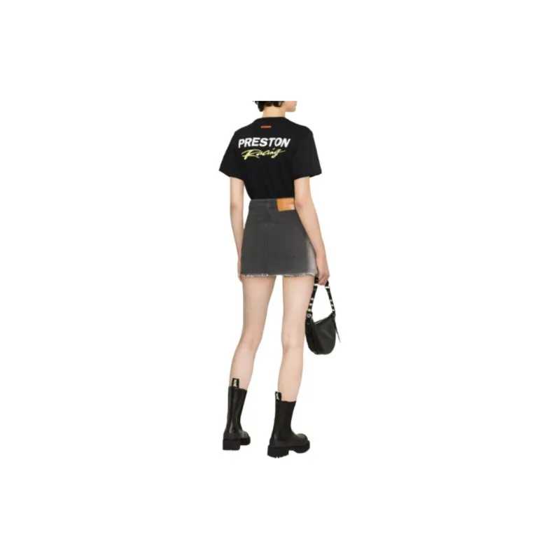 HERON PRESTON Logo Printed Crewneck T Shirt-1