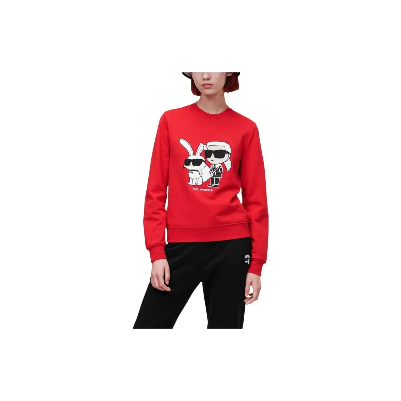 KARL LAGERFELD / Karl Lagerfeld Jeans Karl Ikonic Karl & Choupette Sweatshirt-1