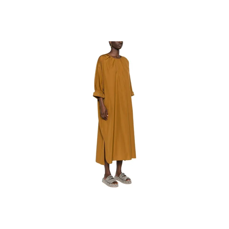 MaxMara Melodie Poplin Maxi Dress-5
