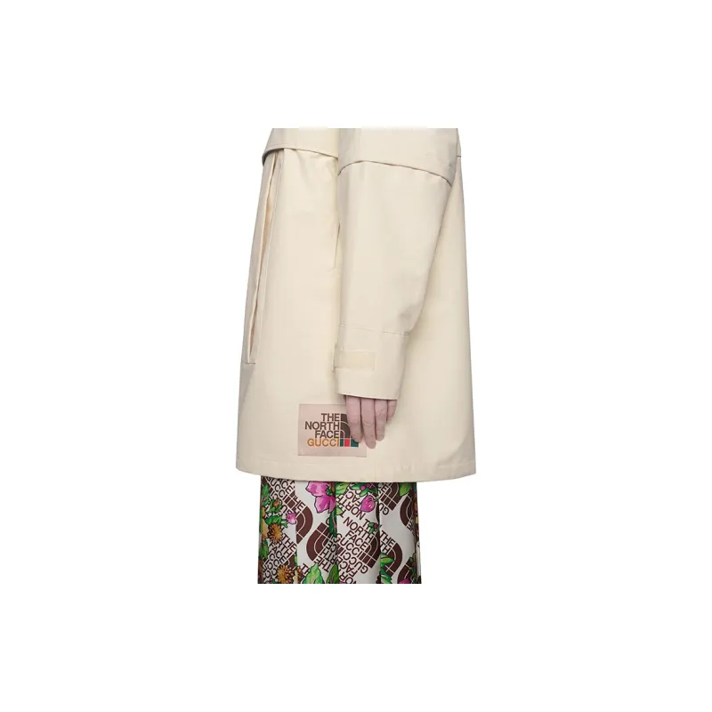 GUCCI Trench Coat Women's White-4