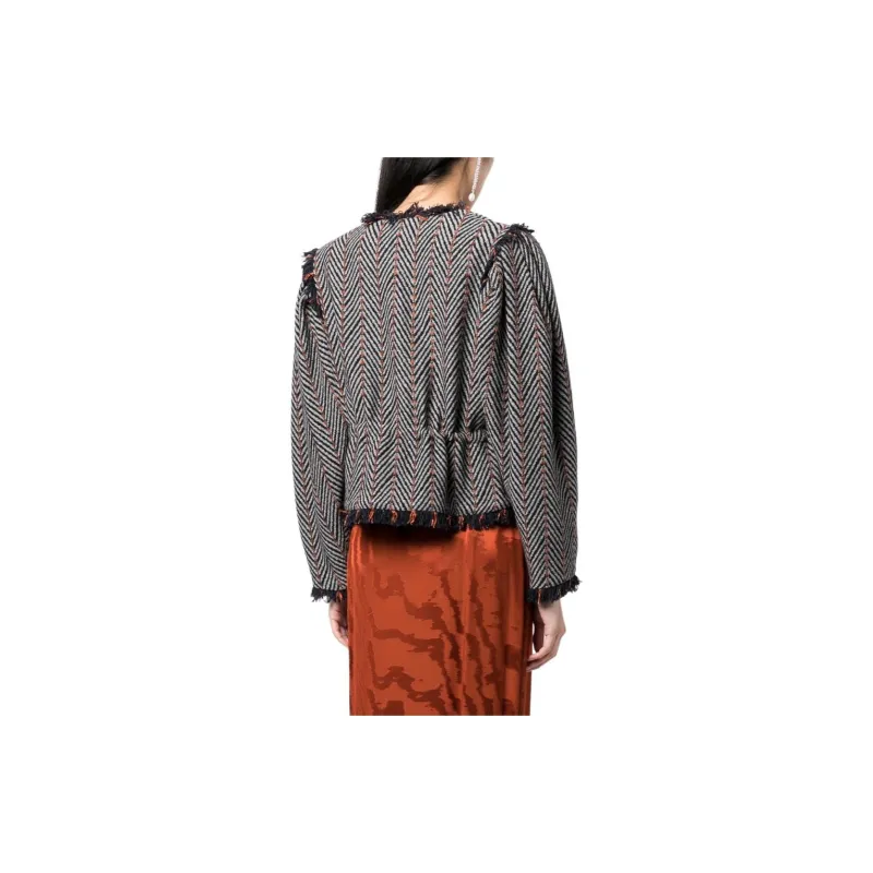 Ulla Johnson Ames Herringbone Tweed Jacket-6