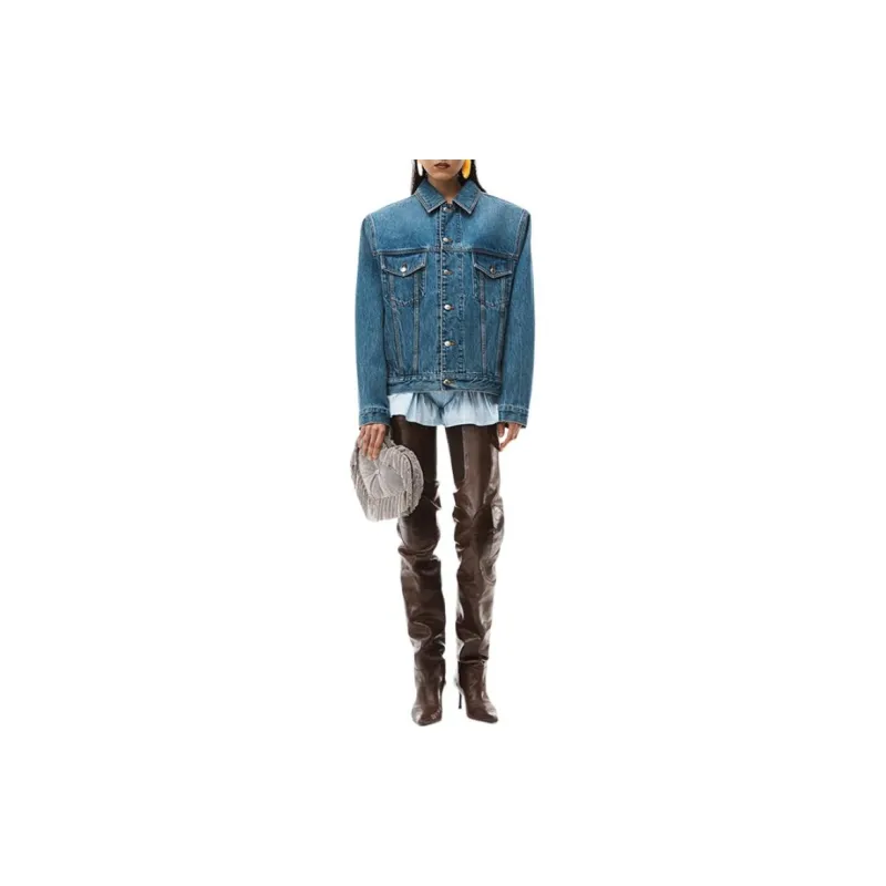 Alexander Wang Denim Jackets Women's Blue-1