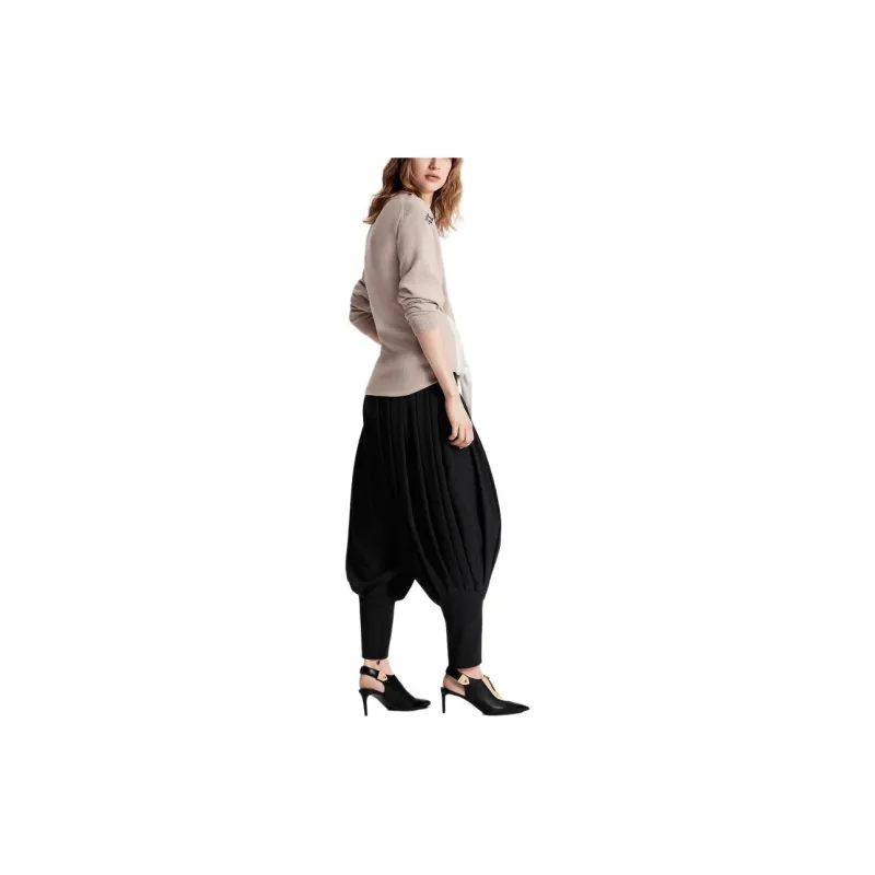 LOUIS VUITTON FW24 Long Sleeved Dress Women's Beige-5