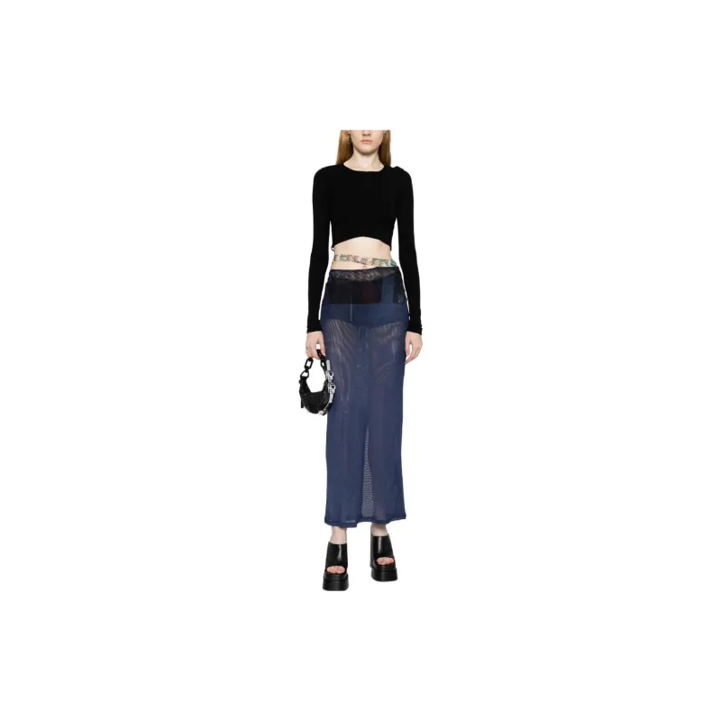 ECKHAUS LATTA Casual Long Skirts Women's Midnight Blue-1