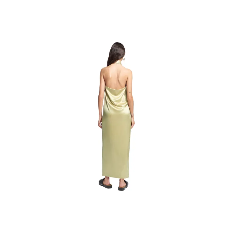 NANUSHKA Elima Halterneck Midi Dress-2
