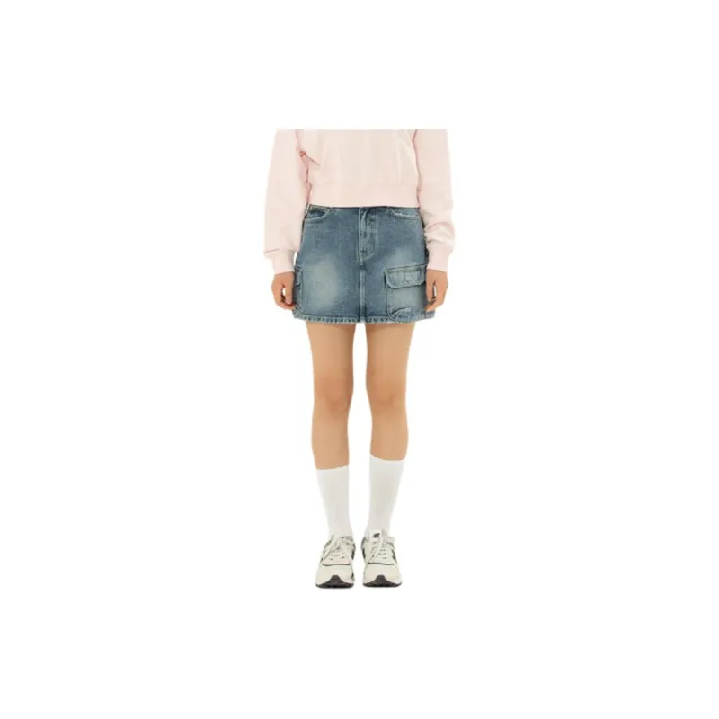 Lee Casual Short Skirts Women's Indigo-3