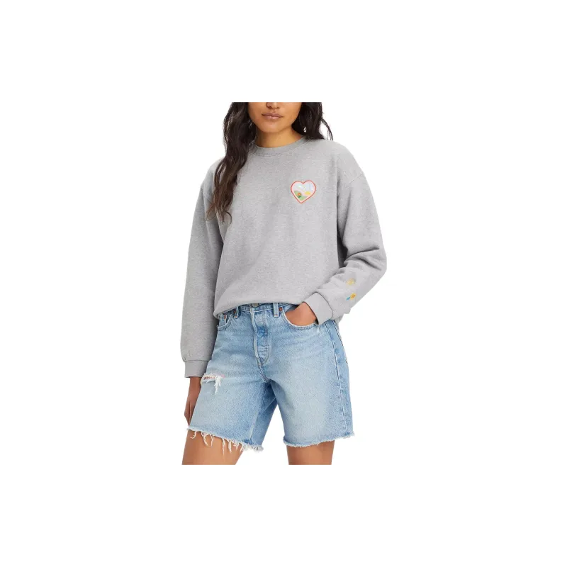 Levis Sweatshirts Women's Gray-3