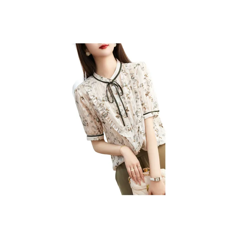 【dme】 Shirt Women's Cinnamon Color-3