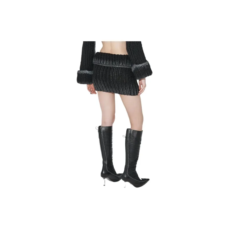 Misbhv Casual Short Skirts Women's Black-2