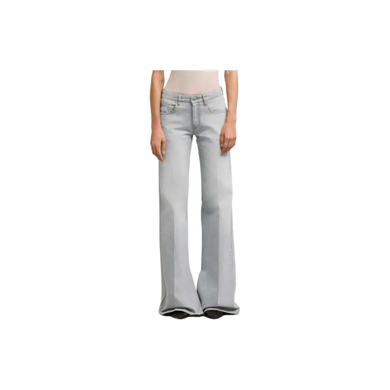 AMIPARIS Slitted Flared Jeans-4