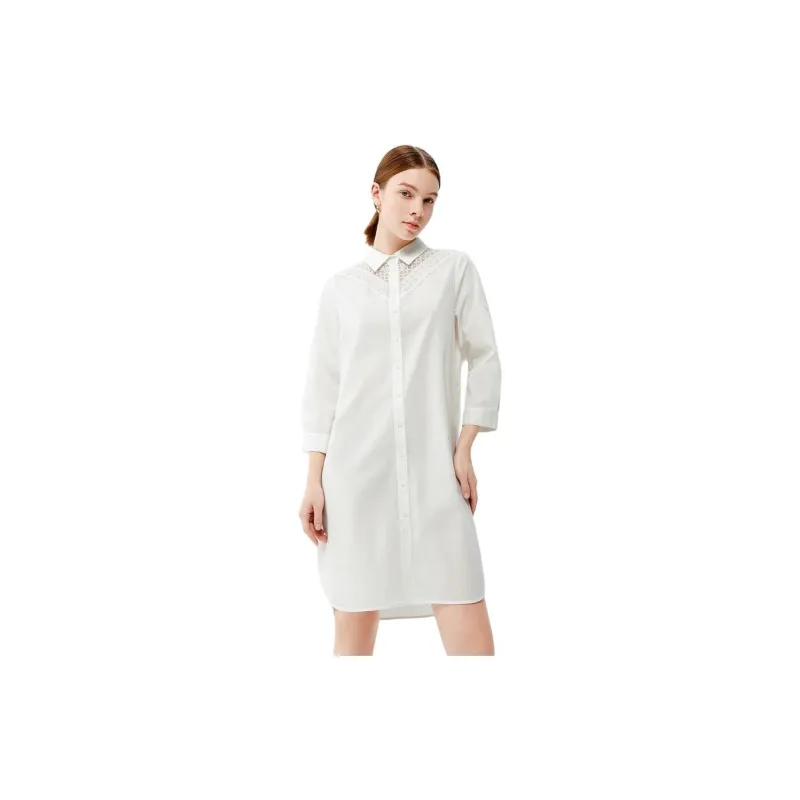 JZ. ANNAKRO Long Sleeved Dress Women's Raw White-1
