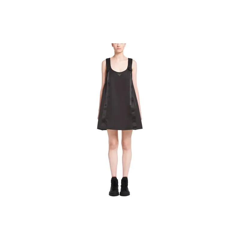 PRADA SS21 Sleeveless Dress Women's Black-1