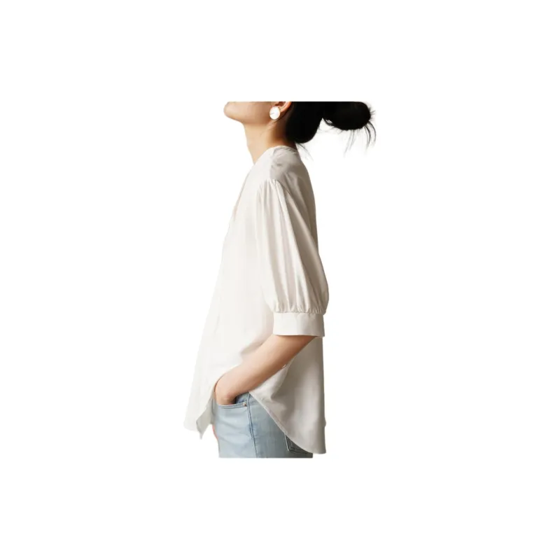 SHALLOW STREAMS Shirt Women's Pearl White-2