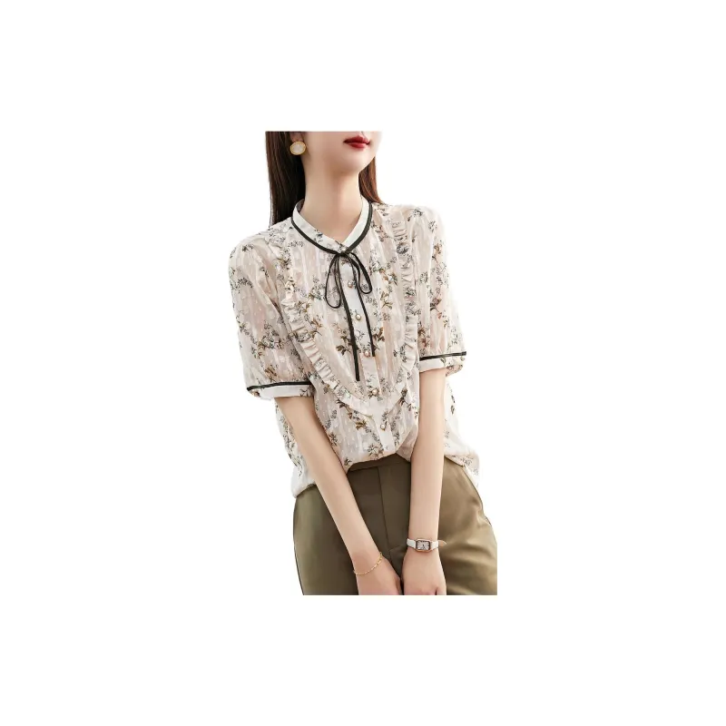【dme】 Shirt Women's Cinnamon Color-2