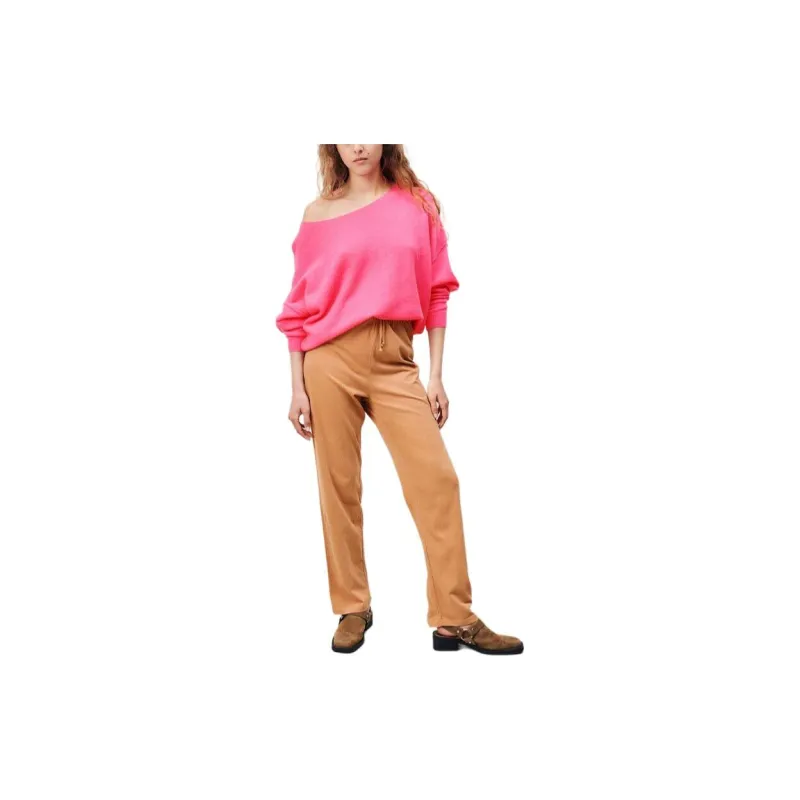 AMERICAN VINTAGE A.M FW24 Pull Femme Damsville Sweater Women's Neon Pink-1