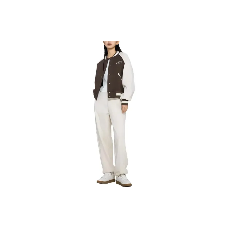Kappa Baseball Jacket Women's Dark Brown-4