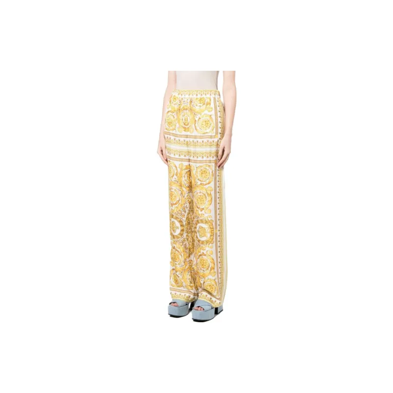 VERSACE Casual Pants Women's Gold-3